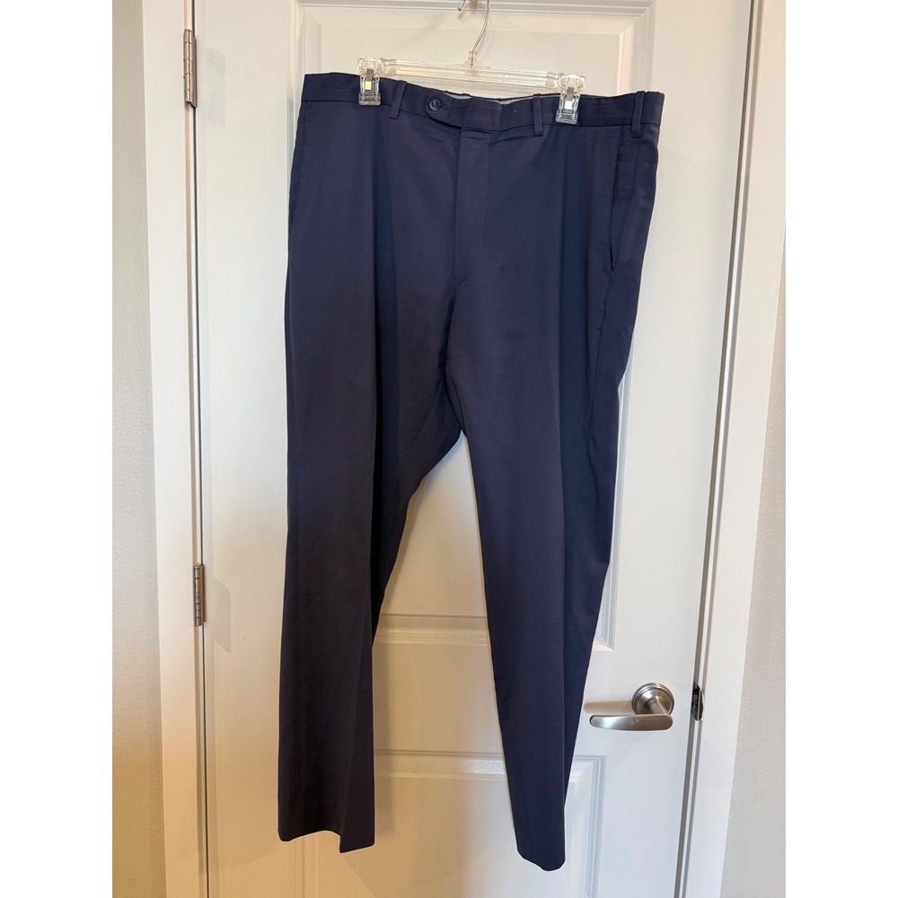 JB Britchesโ Torino Dress Pants Mens 38R French Blue Worsted Wool Made in Italy